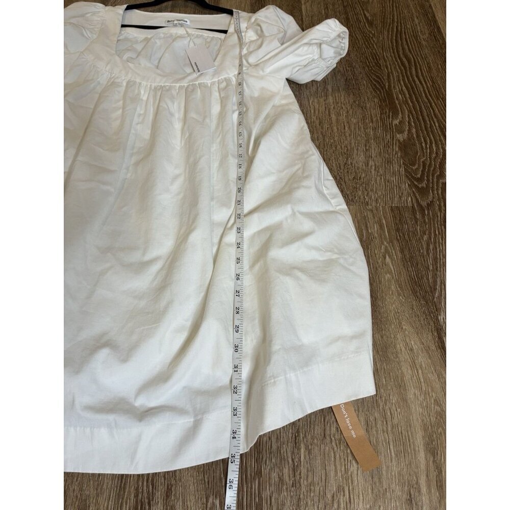 Reformation NWT Nissa Dress White Size 12 Short Sleeve Mini Babydoll Bridal - Picture 7 of 9